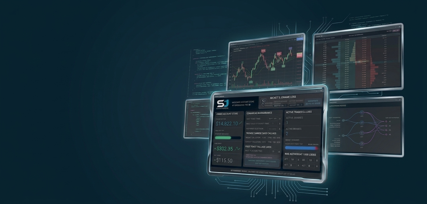 Digital Straightjacket risk-lock dashboards running across multiple screens
